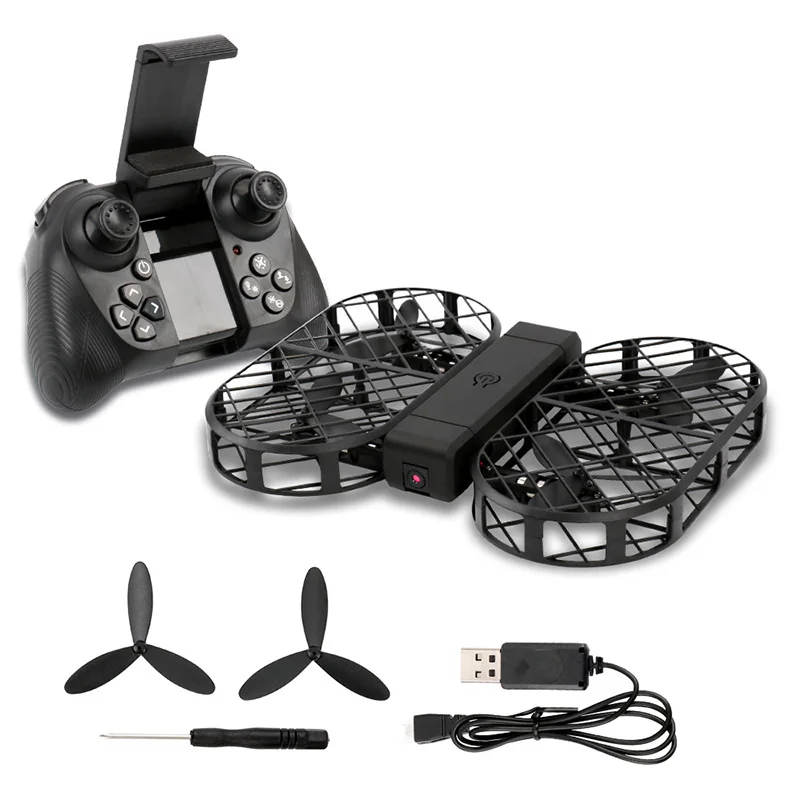 

Dwi Dowellin D7 Foldable RC Drone with 2MP HD WiFi FPV Camera / Altitude Hold / G-sensor Control / Headless Mode / 3D Flip