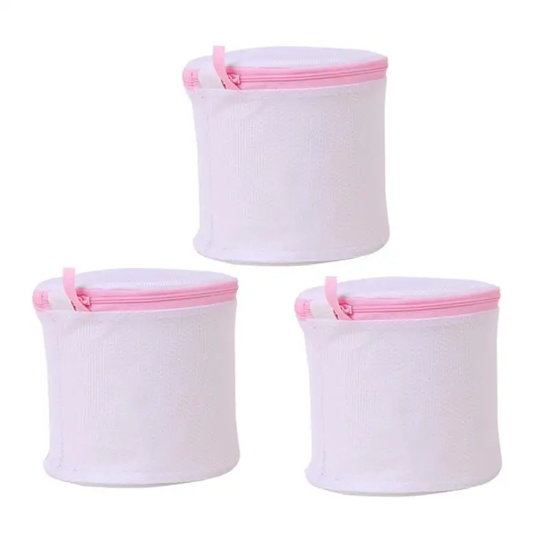 

3pcs/pack Mesh Laundry Bags Zippered Washing Bags Clothes Organizer Mesh Bag for Stockings Bra Panties Blouse