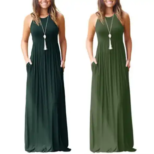 army green sundress