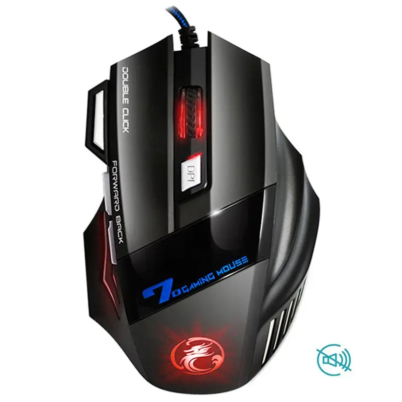 

iMice X7 Professional Wired Gaming Mouse 7 Button 2400 DPI LED Optical USB Computer Mouse Gamer Mice