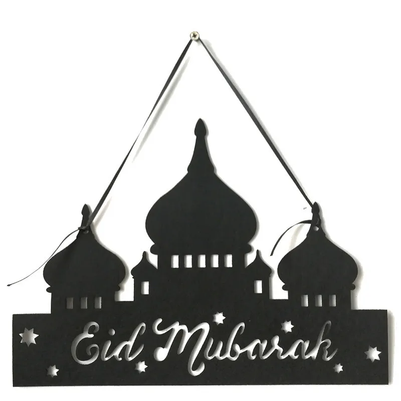 

DIY Eid Pendant Mubarak Muslim Islam Ramadan Non-woven Fabric Decoration Home Decor Wall Pendants Crafts Church Architecture