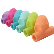 Насадка На карандаш, дизайн эргономичный обучающий детский держатель для карандашей и ручек, инструмент для коррекции осанки 6 шт./компл