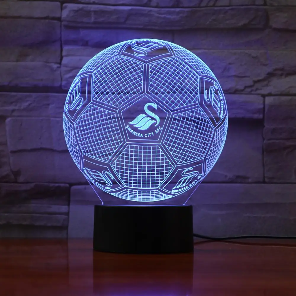 

AW-889 Football Club Team Logo 3D LED Lamp Soccer 7 Colors Changing Remote Touch Control USB Gift Epacket Dropshipping Service