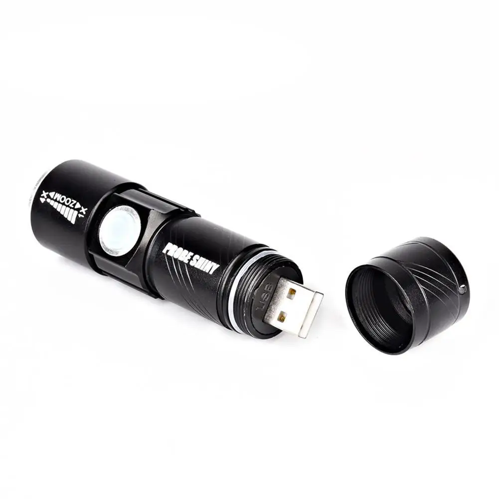 Мощный USB Перезаряжаемый светодиодный фонарик масштабируемый 3800 лм Карманный
