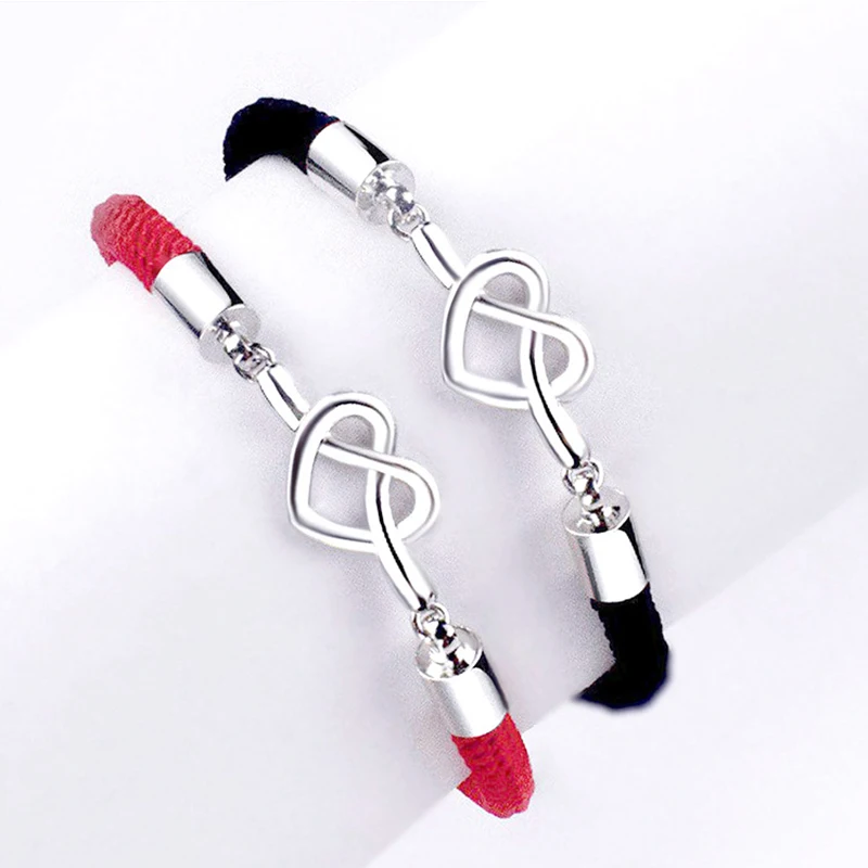 Fashion Forever Love Infinity Bracelet for Lovers Women Red Men Black String Couple Bracelets Women Men's Wish Jewelry Gift Fashion Forever Love Infinity Bracelet for Lovers Women Red Men Black String Couple Bracelets Women Men's Wish Jewelry Gift