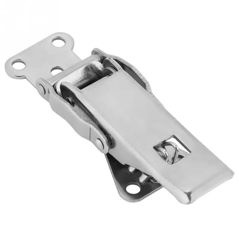 

Stainless Steel Hardware Cabinet Case Spring Loaded Latch Catch Toggle Hasp New