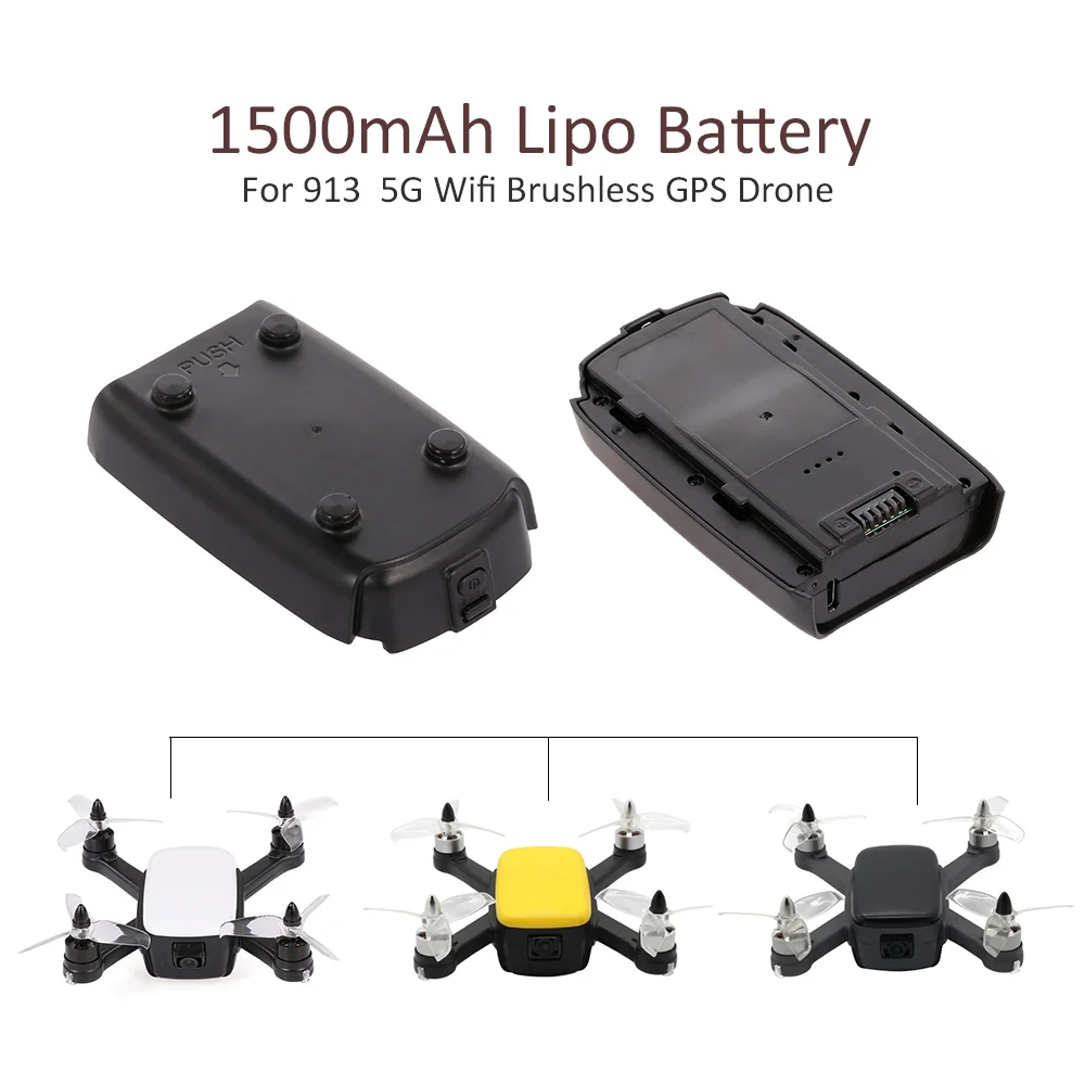 

7.4V 1500mAh LiPo Battery for 913 1080P 5G Wifi Drone Brushless GPS Quadcopter