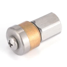 1/" F Стальная Роторная Чистящая насадка, Мойка под давлением, сливная канализация, очистка труб, распылитель, сопла, садовые аксессуары