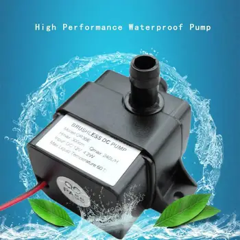 

240L/H DC12V 4.2W Electric Mini Water Pump Micro Brushless Pump 3M Pumping Head