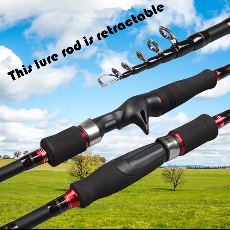 

Popular In Europe Unique Portable Telescopic Lure Fishing Rod Fly Casting Carp Jig Carbon Spinning Rod Pesca Feeder Peche Pole