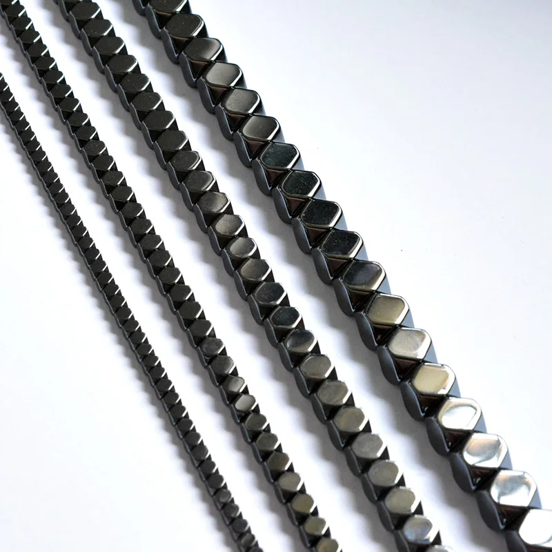 

Square Cut Angle Black Hematite Stones 3/4/6/8/10mm Make Beads for Jewelry Making Accessories Spacer Beads Diy Necklace Bracelet