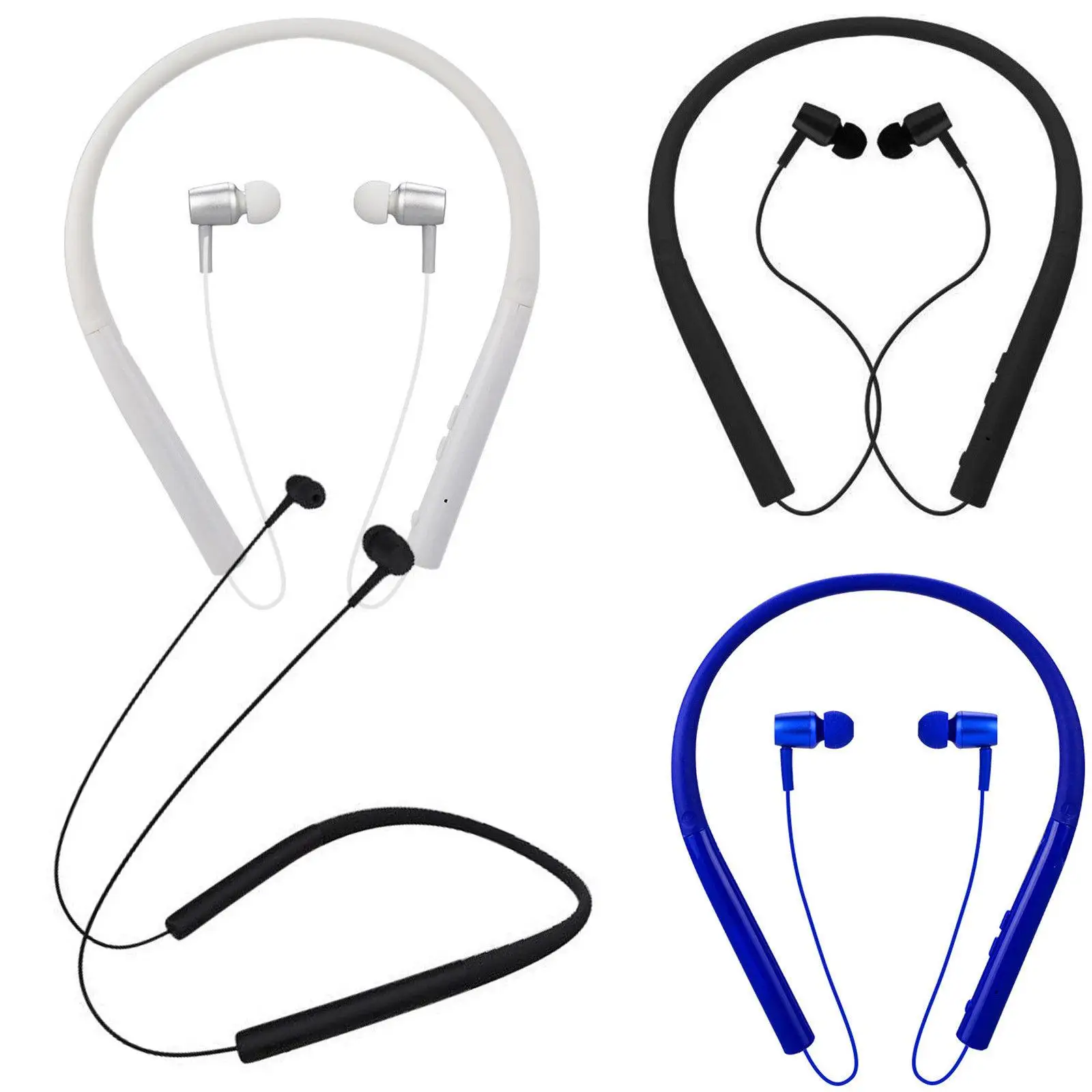 Bluetooth Headphone Wireless Stereo Sweatproof Earbuds with Mic for Running Gym Exercise Bluetooth Headset for iPhone Android