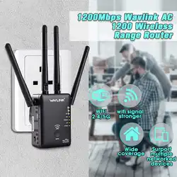 Wavlink AC1200 двойной для группы 1200 Мбит/с 4x3dBi внешнюю антенну Беспроводной WI-FI повторителя США ЕС Великобритания Plug