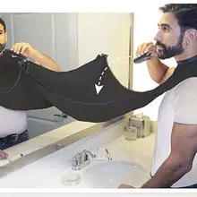 Pongee ухода за бородой бритья нагрудник триммер чистой волосяной покров лица накидка раковина Ванная комната полки Водонепроницаемый цветочные ткань дропшиппинг