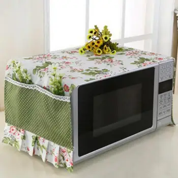 

Anti Oil Microwave Dustproof cover Flower Printed Microwave Dust Cover Home Supply Accessories With Storage Bag #1121