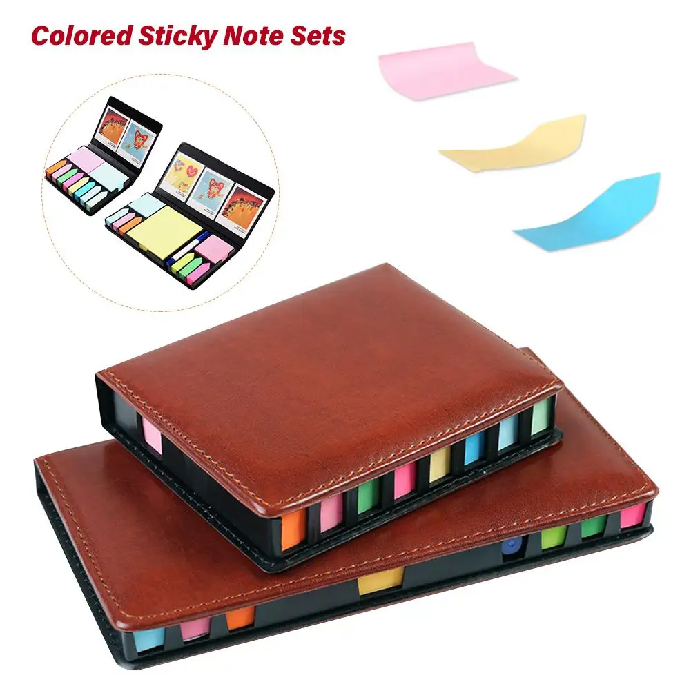 

Colored Sticky Note Sets Self-Stick Note Box Sets With Page Markers Index Tabs Flags Convenient Design Wide Range Of Application