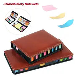 Цветные Sticky Note наборы для ухода за кожей Self-бумага для заметок коробка наборы с закладки индексные ярлыки флаги удобный дизайн широкий