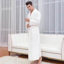 Новые мужские Фланелевые односторонние бархатные махровые халаты с моллюсками, высококачественные мужские и женские зимние длинные домашние теплые банные халаты с отложным воротником