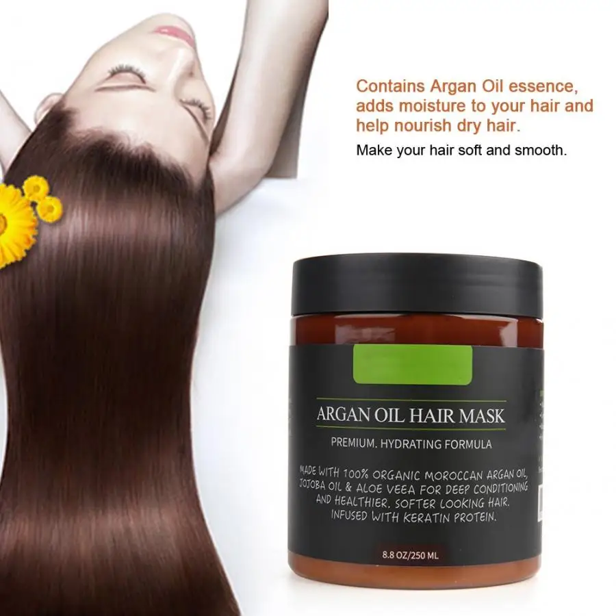 250g Argan Oil Hair Mask Nourishing Treatment Soft Smooth Repair Damage Treatment Hair Care hair treatment