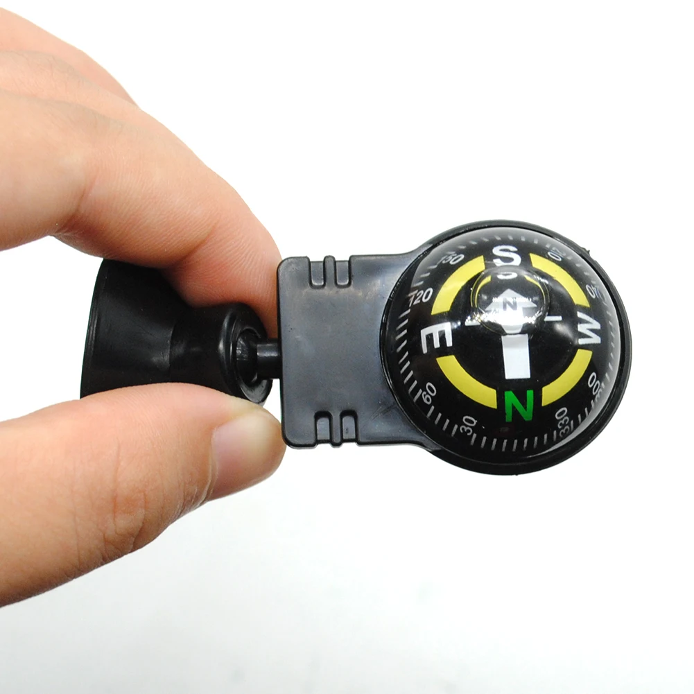 

Practical Outdoor Direction Guidance Tool Plastic Auto Spherical Ball Vehicle Mounted Compass Direction Adhesive Compasses