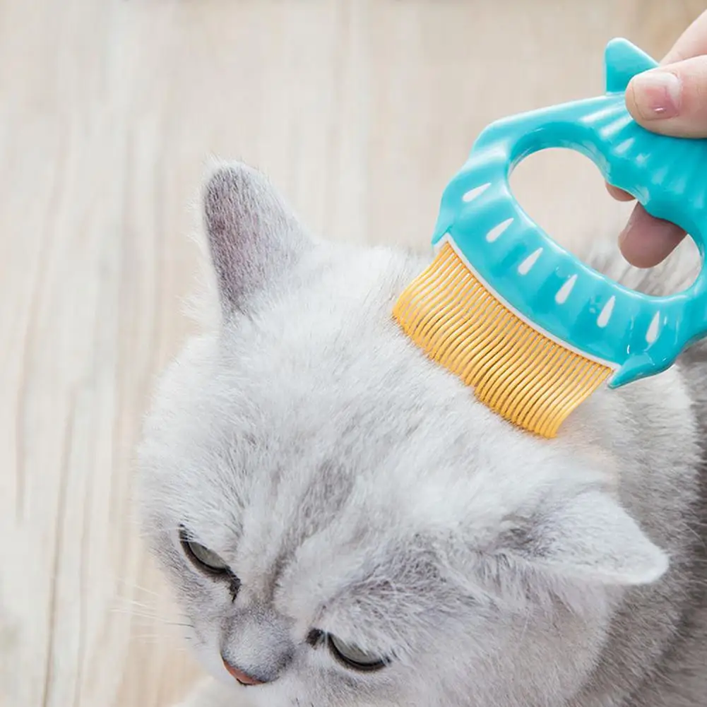 

Adeeing 2 In 1 Pet Shell Shaped Comb Brush Cleaning Bathing Tool Hair Remover for Dog Cat