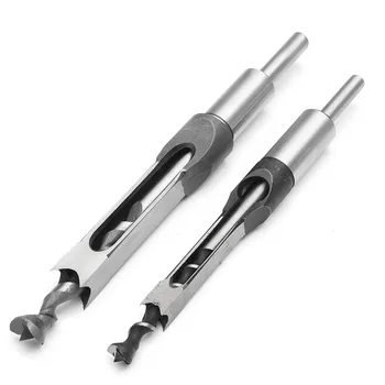 

2pcs 10mm/16mm Square Hole Saw Drill Bit Mortising Chisel Auger Drill Bit Wood Working Tool Extended Saw Tools High Quality