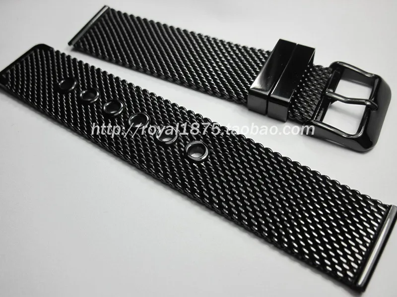 

20mm 22mm strap 2019 new design Quality Milan Wristband Watchband bracelet braided 304 steel belt mesh belt for man Brand straps
