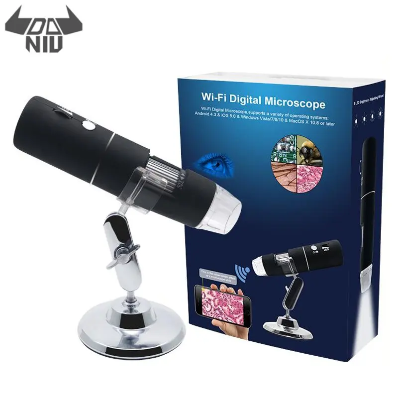 

DANIU 3 In 1 HD 1080P WIFI Digital 1000x Microscope Magnifier Camera 2MP Full for Android ios i Phone i Pad Windows-MAC