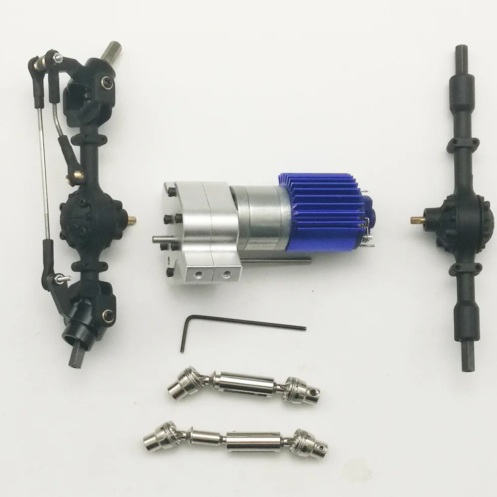 Wpl  drive military truck 4X4 GASS66 C14 C24 full metal transfer case DIY anti-transport box full metal front and rear axle