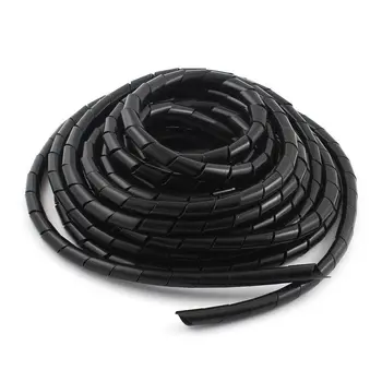 

FULL-Polyethylene Cable Spiral Cable Cord Spiral Tape 10mm Wire Organizer 9m