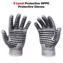 1 пара, устойчивые к порезам перчатки, CE стандартный уровень, защитные перчатки для рук, Нескользящие, сенсорный экран, анти-резка, многофункциональные