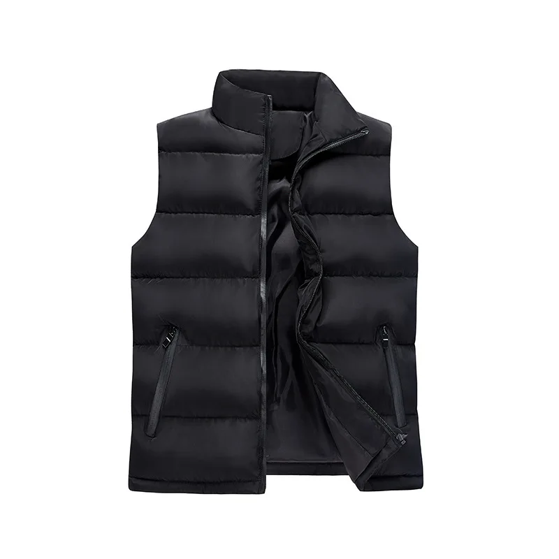 

Spring Autumn Man Thickening Cotton-padded Clothes Vest Outdoors Keep Warm Motion Leisure Time Camouflage Male Bread Loose Coat