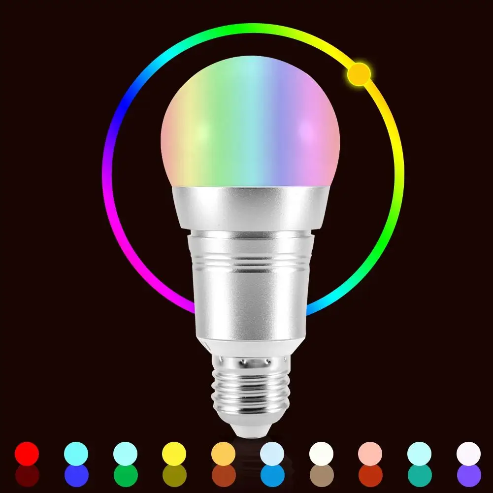 Светодиодный светильник E27 Wi Fi E14 B22 9 Вт RGB + светодиодный умный 220 В|Светодиодные