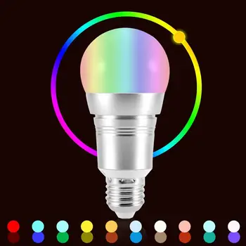 

E27 Wi-Fi LED Light Bulb E27 E14 B22 AC100-264V 9W RGB+W Smartphone Controlled Smart Lamp Bulbs For led lamp 220v