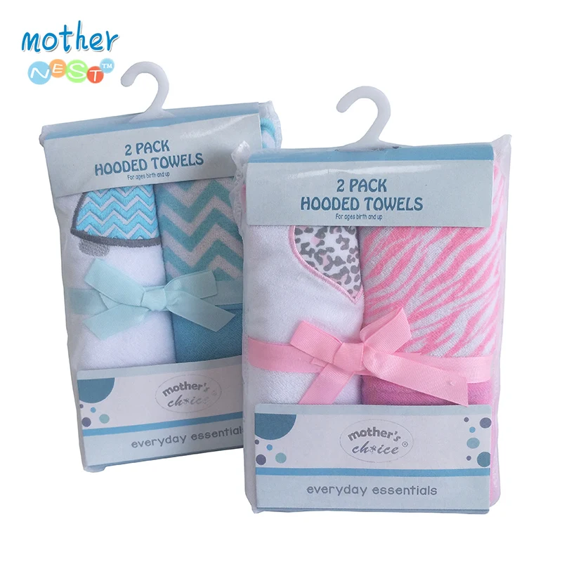 

Mother Nest 2pcs Baby Boys Girls Hooded Towels Newborn Cotton Bath Towel Infant Soft Cartoon Cloak Towel Newest