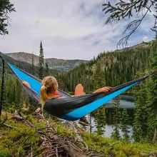 Portable Hammock Double Person Camping Survival Garden Swing Hunting Hanging Sleeping Chair Travel Furniture Parachute Hammocks furniture accessory garden hammock swing garden hammock chair