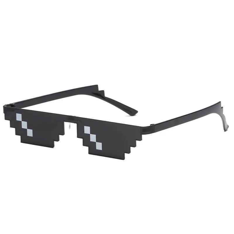 

Thug Life Glasses Deal With it Sunglasses Men Mosaic Pixel Sun Glasses Women 2018 Polygonal 8 Bits Style Pixel Party Eyewear