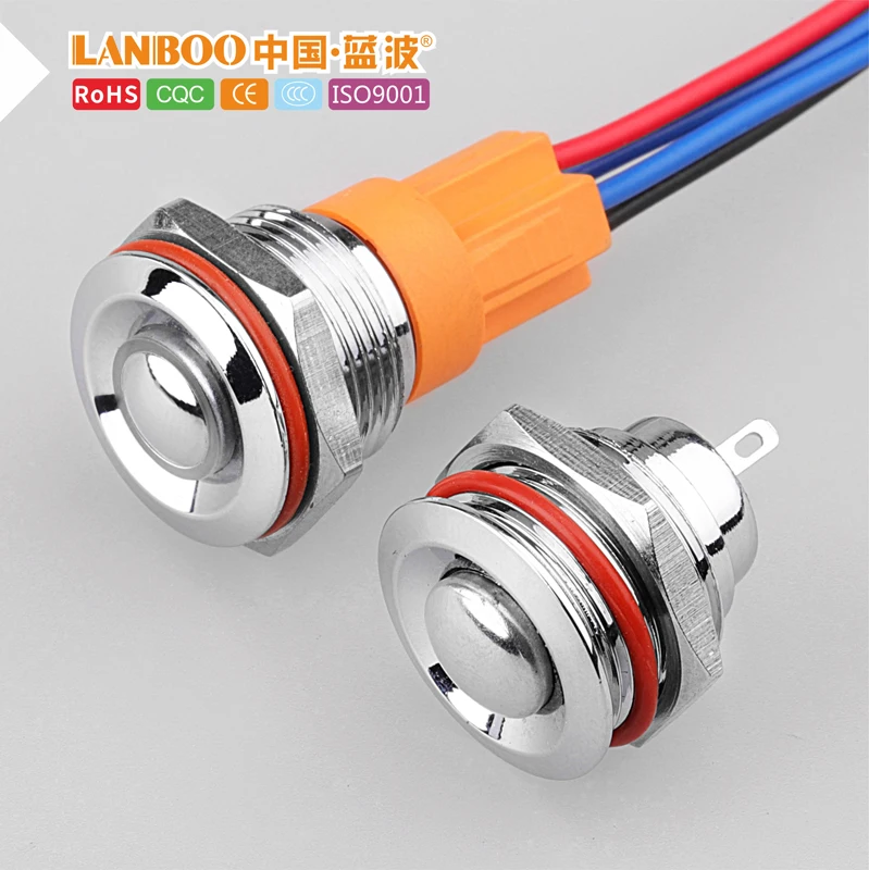 

16mm ultra short push button switch small latching momentary green 12v for breadboard