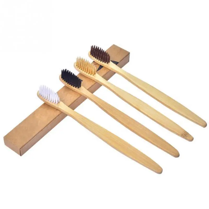 

New 1pc Natural Bamboo Toothbrush Oral Care Soft Bamboo Fibre Toothbrush Low Carbon Eco-friendly For Adults