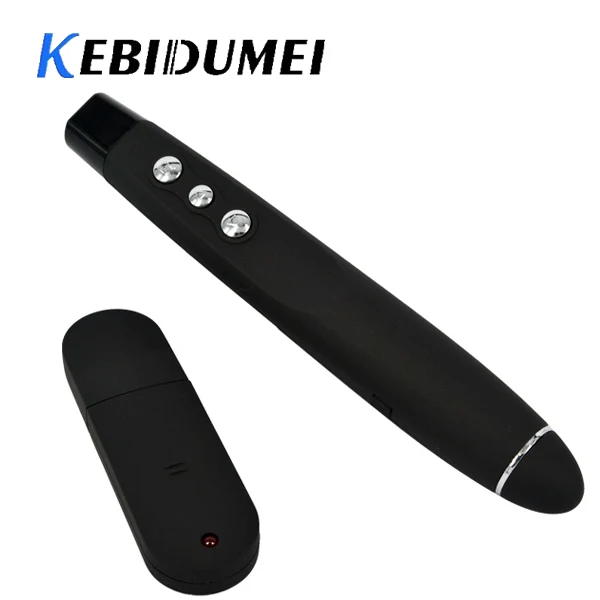 Kebidumei Горячая Беспроводная USB RF красная лазерная ручка Беспроводной пульт