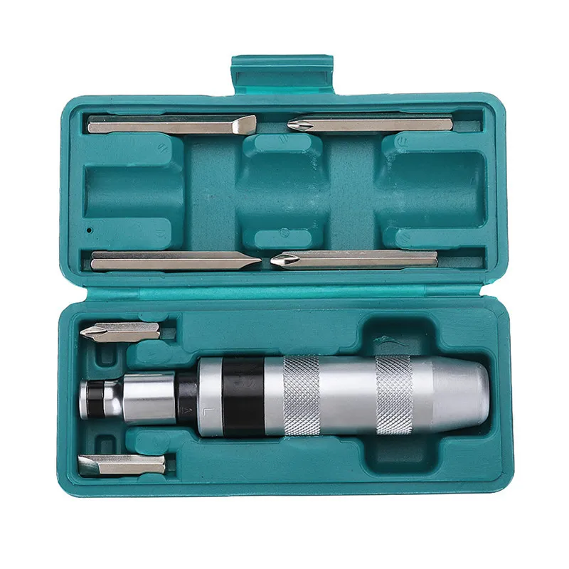

Newest Professional 7Pcs Impact Screwdriver Set Multi-purpose Chrome Vanadium Steel Screwdriver Driver Chisel Bits Tool Kit