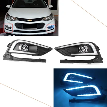 

Auto Car LED Daytime Running Fog Light Turn Signal Night Vision For Chevrolet Cruze 2016 2017 16 17