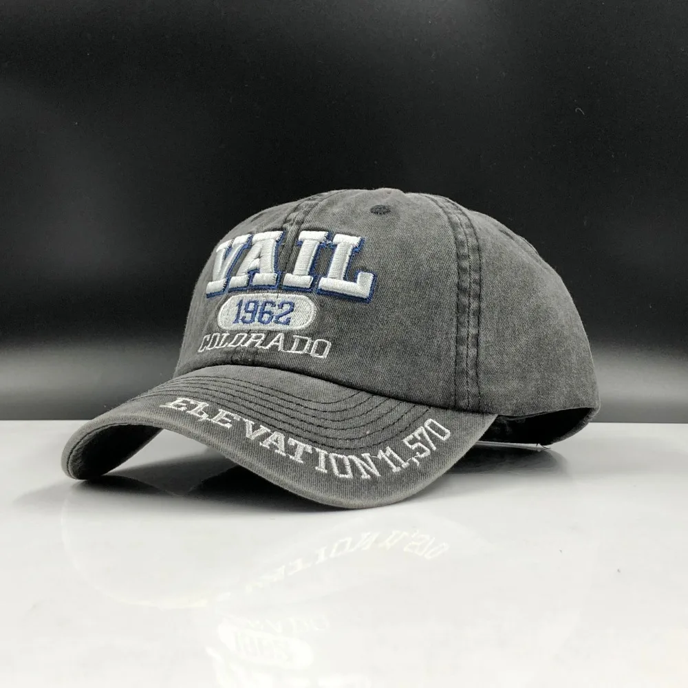 distressed fitted baseball caps