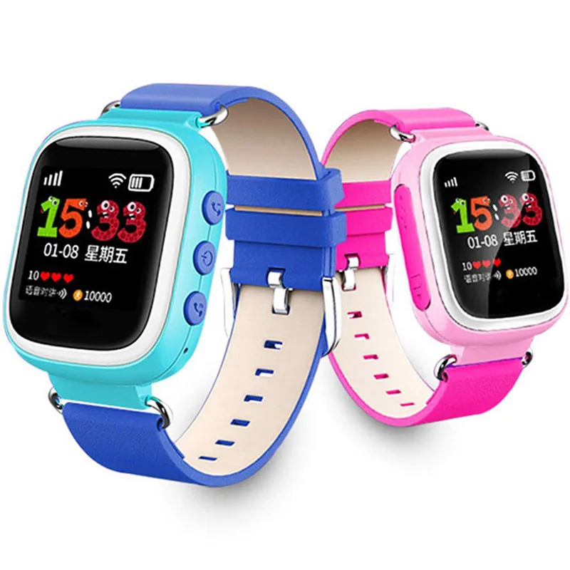 Ottwn Q80 Child Smart Bracelet Anti-lost Smartwatch GPS Tracker SOS Call GSM SIM Xmas For Kids Student Bracelet for Android iOS