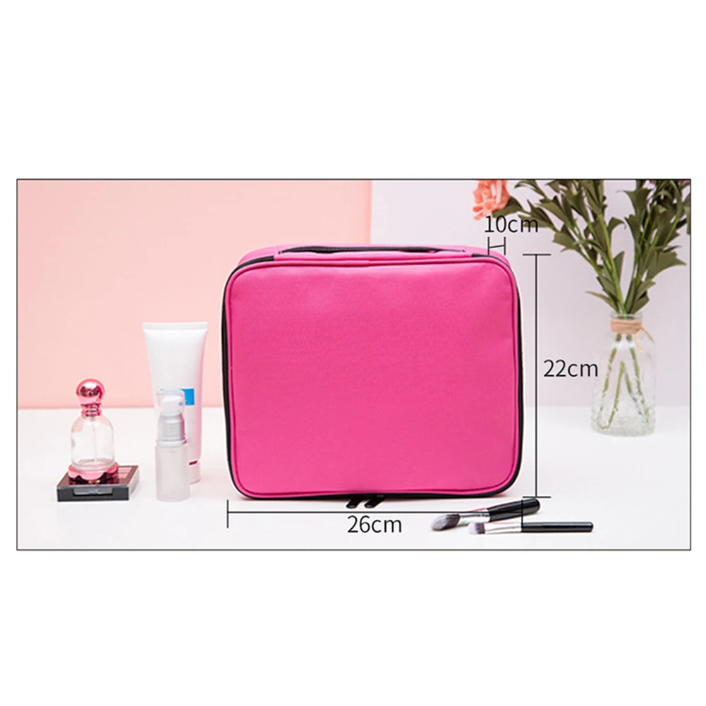 السفر التجميل حقيبة أكسفورد القماش للماء النساء أدوات الزينة تخزين كبيرة قدرة الغرور المنظم حقيبة تويلت ماكياج كيت #1121