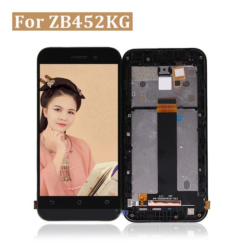 ЖК-дисплей с рамкой для Asus Zenfone Go zb452кг дигитайзер сенсорного экрана в сборе ASUS