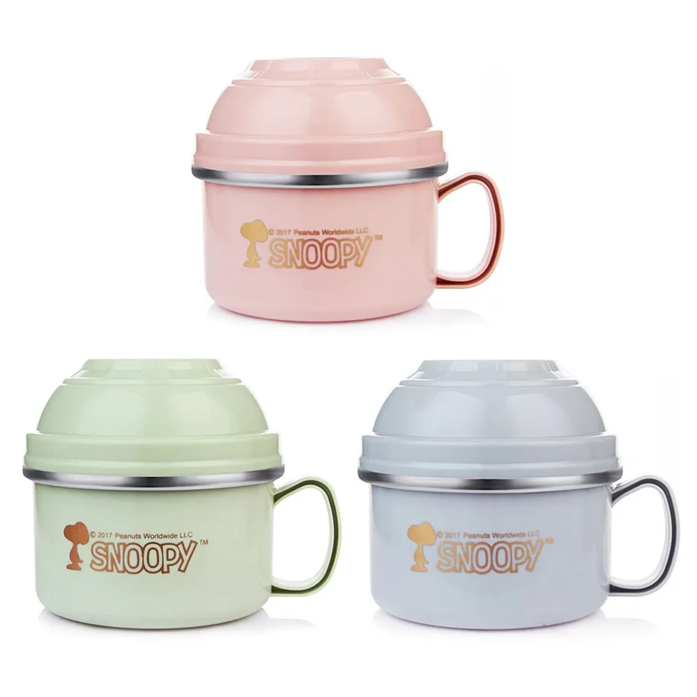 SNOOPY Ланч бокс из нержавеющей стали 1200 мл большой емкости контейнер Bento для обеда