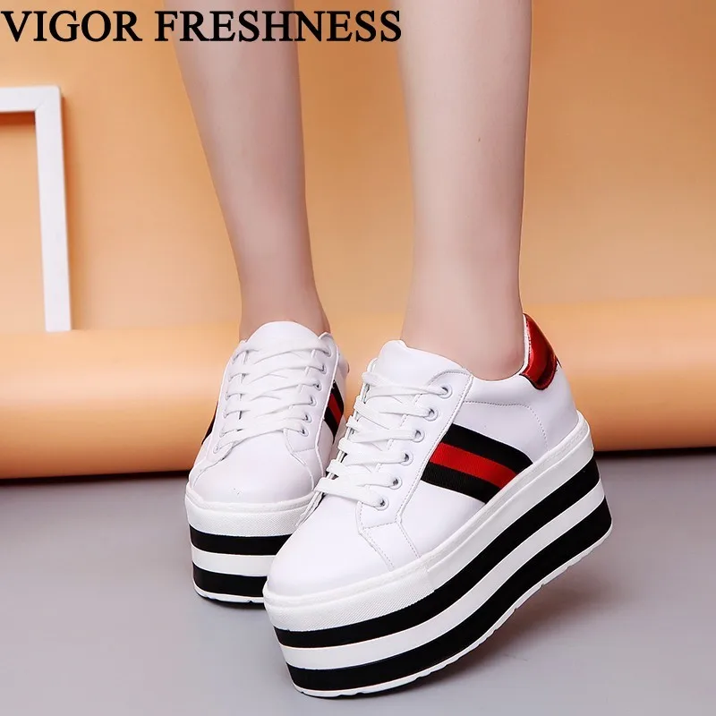 

VIGOR FRESHNESS Woman Shoes Tennis Shoes Spring Women Platform Pumps Sneakers Casual White Sneakers Autumn Pumps WY37A