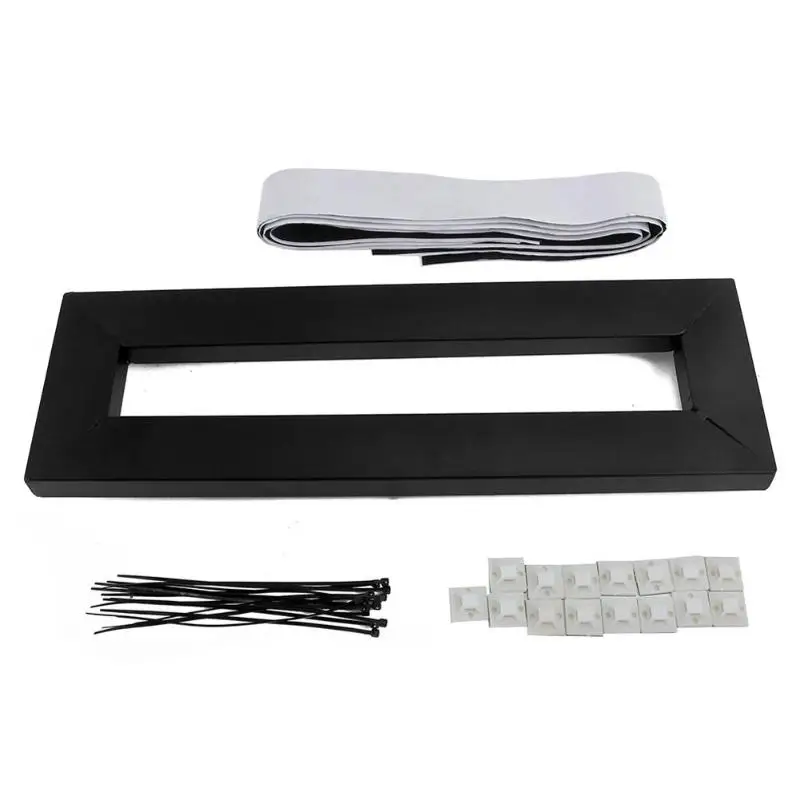 S/M Alloy Metal Guitar Pedal Boards Effects Pedal Board Cases for Electric Guitar +Ties +Explant +1 Tape with adhesive backing