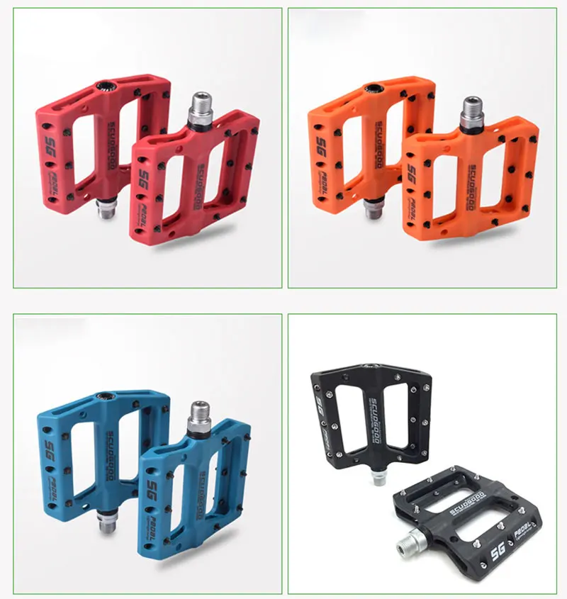 Bicycle Pedals Nylon Fiber 3 Bearings Ultralight Professional for MTB Road Bike